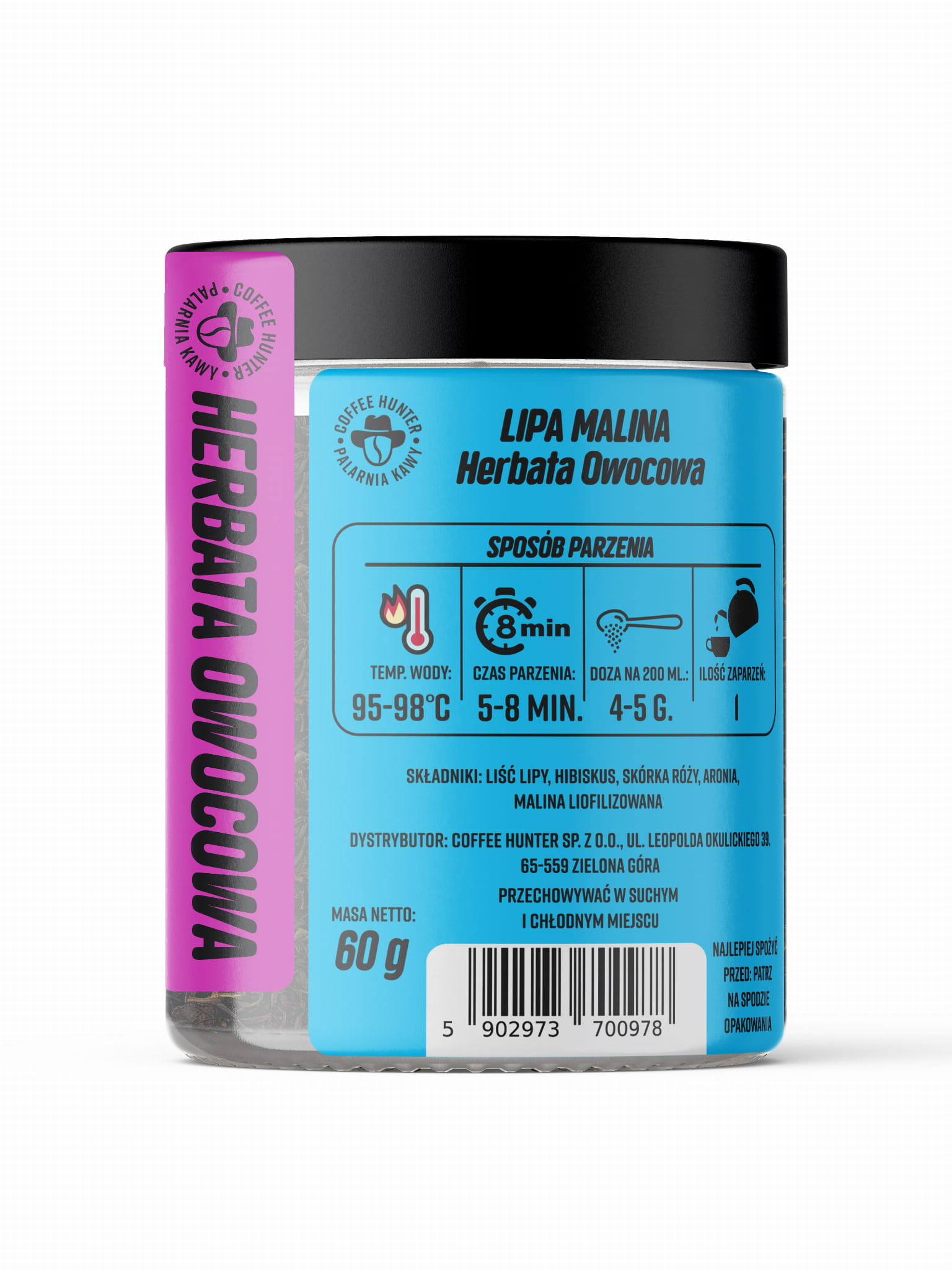 HERBATA OWOCOWA LIPA-MALINA 60 G