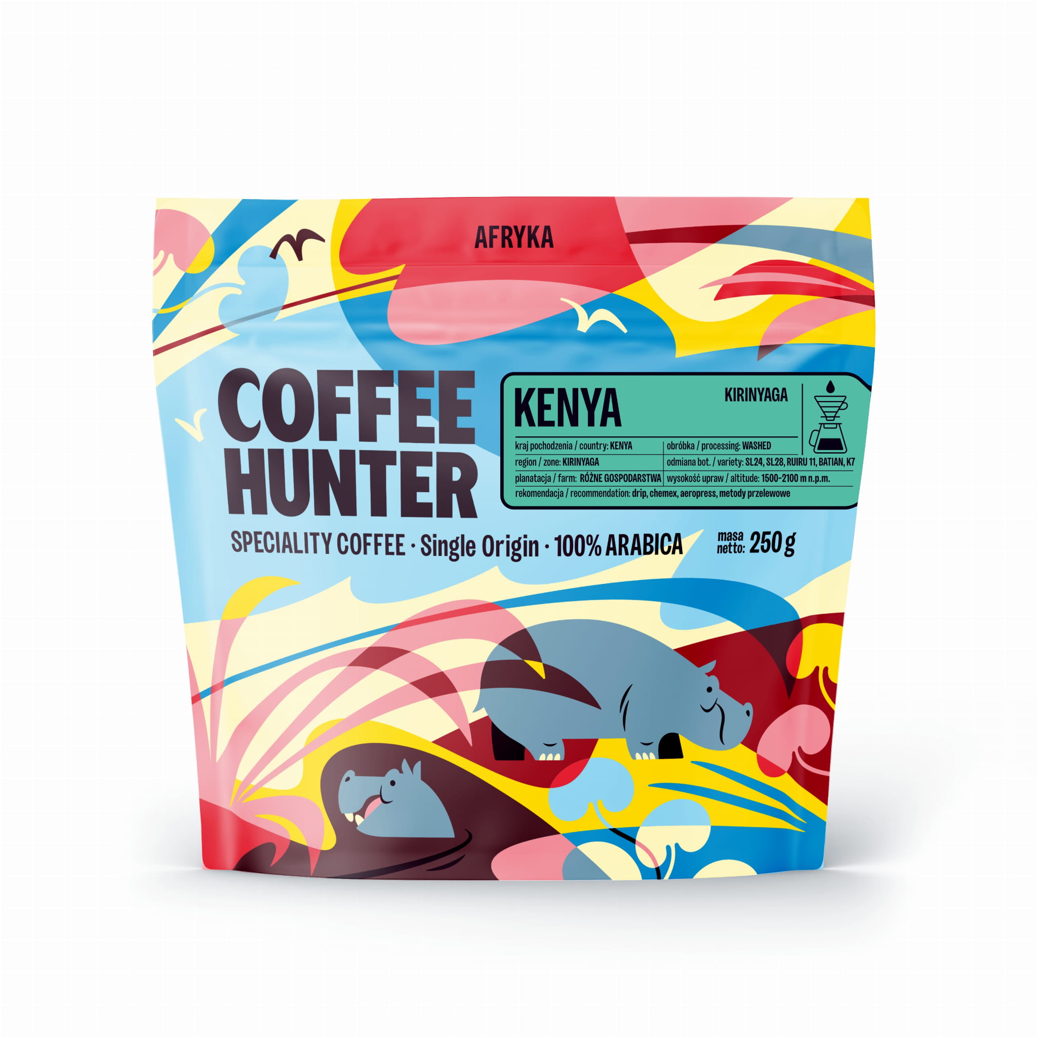 Kenya Kirinyaga KAWA ZIARNISTA (Kawa Specialty) 250 g