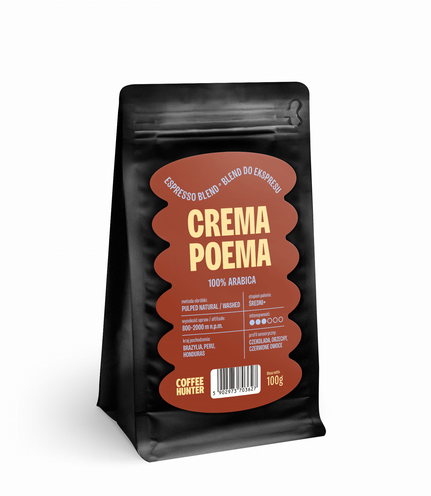 Crema Blend próbka 100 g. KAWA ZIARNISTA